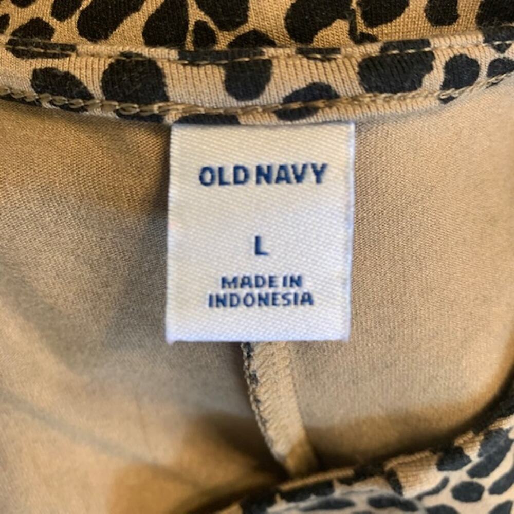 OLD NAVY Tank Sleeveless Leopard Animal Print Dress | L - Picture 4 of 5